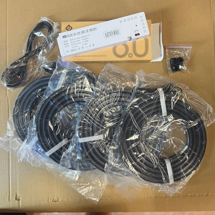 4 strip Multi coloured Flexible Acoustic panel L.E.D lights |4 Strips included 2.4m Remote controlled