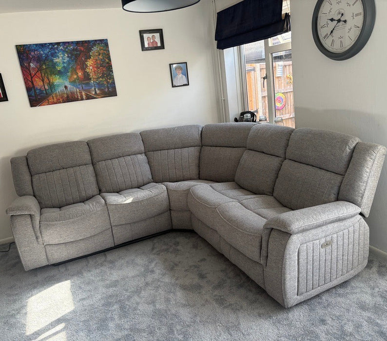 Linden Fabric Electric Recliner Corner