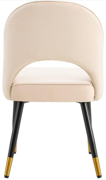 Pair of Estonia Fabric Cream dining chairs