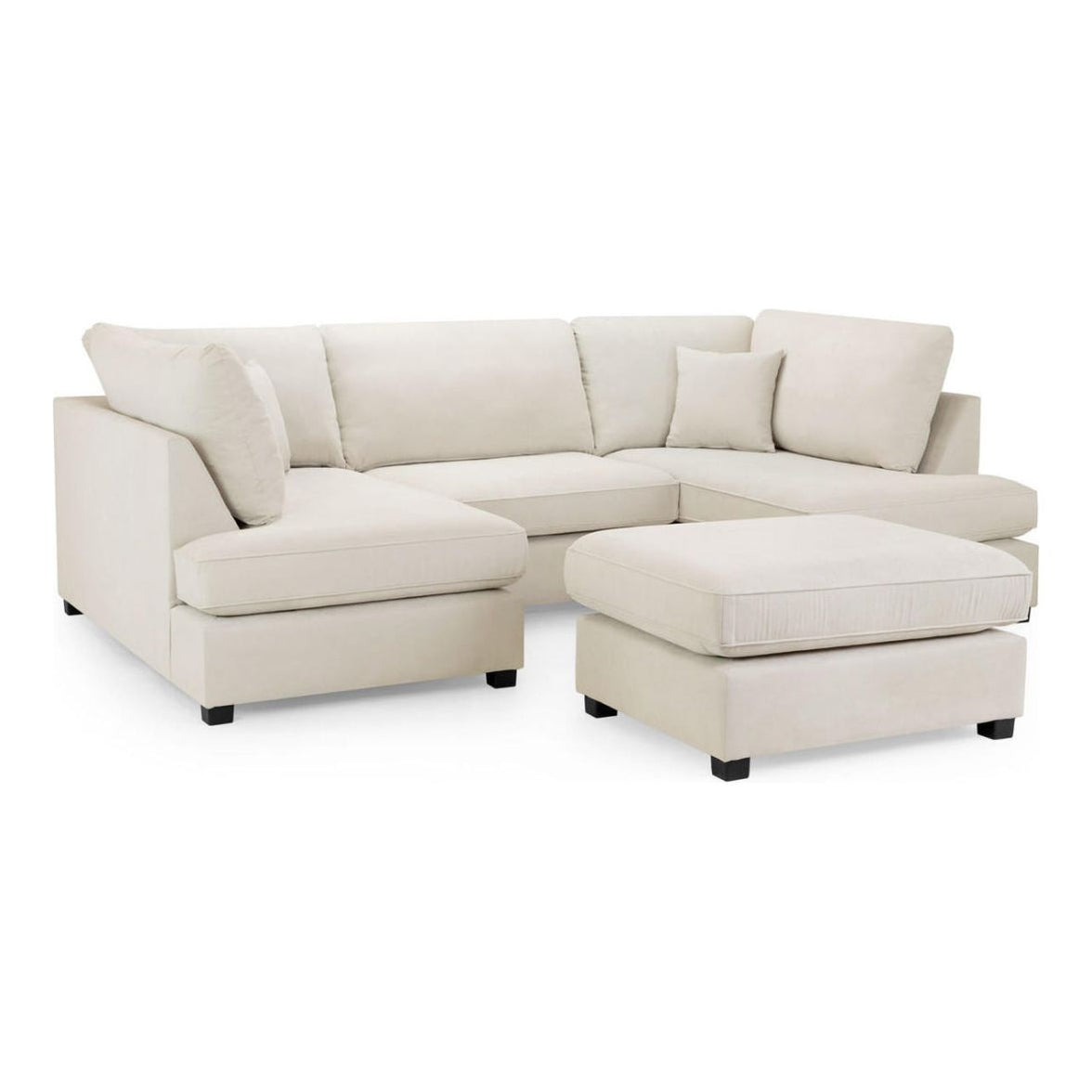 Cannes U shape corner cinema sofa with Footstool