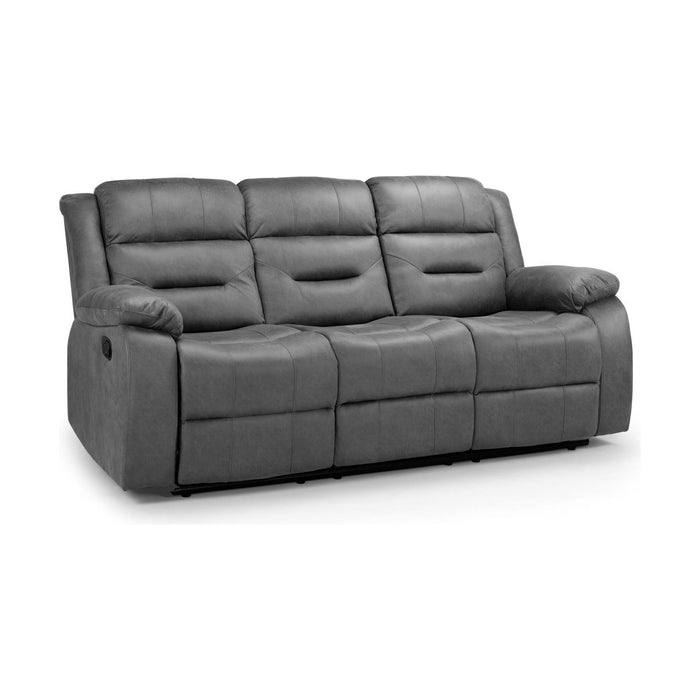 Montana 3 Seater Recliner Sofa in Grey
