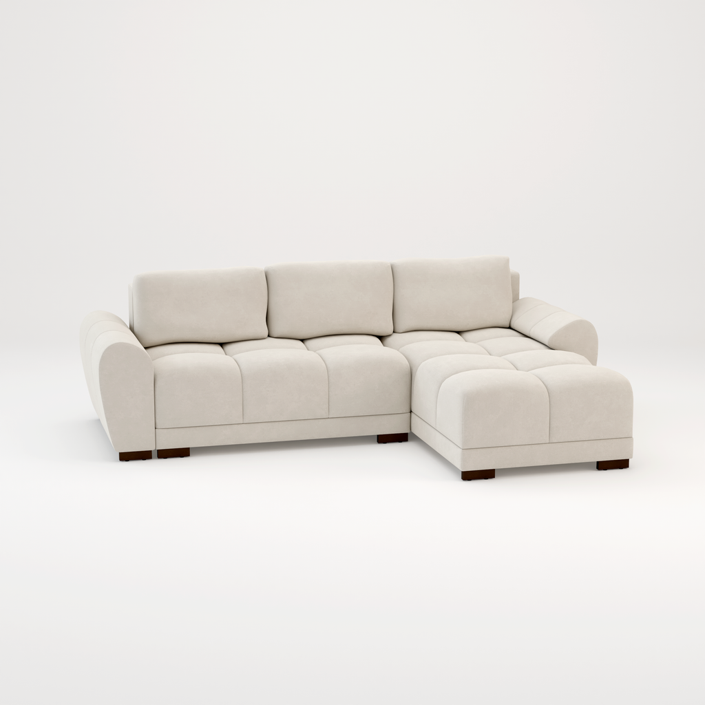 Azzuro sofa bed Cream or Grey corner sofa bed
