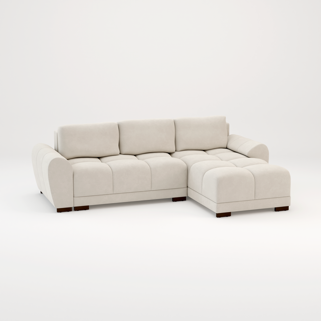Azzuro sofa bed Cream or Grey corner sofa bed