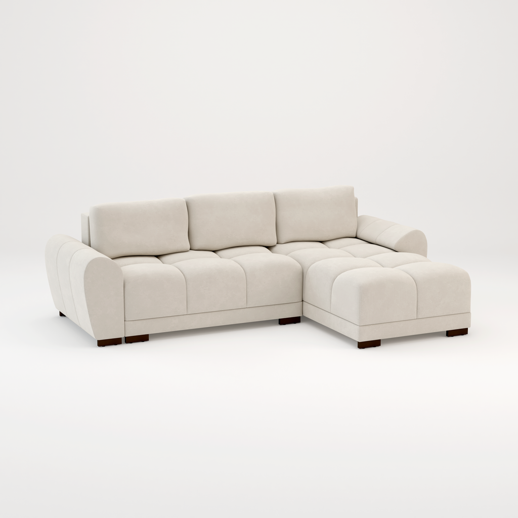 Azzuro sofa bed Cream or Grey corner sofa bed
