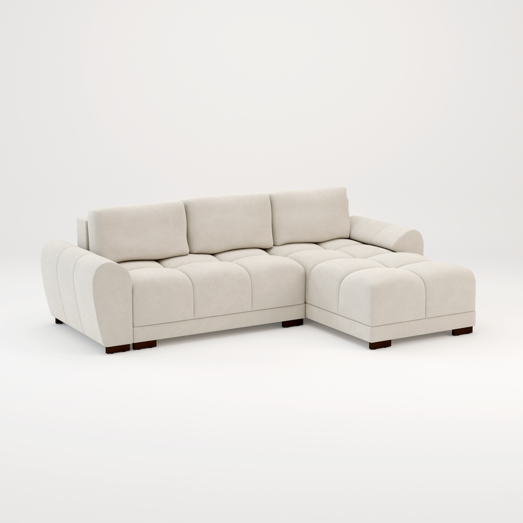 Azzuro sofa bed Cream or Grey corner sofa bed