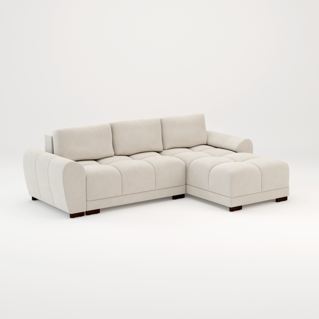 Azzuro sofa bed Cream or Grey corner sofa bed