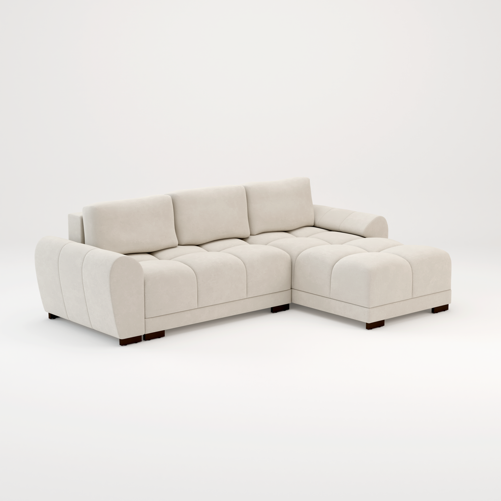 Azzuro sofa bed Cream or Grey corner sofa bed