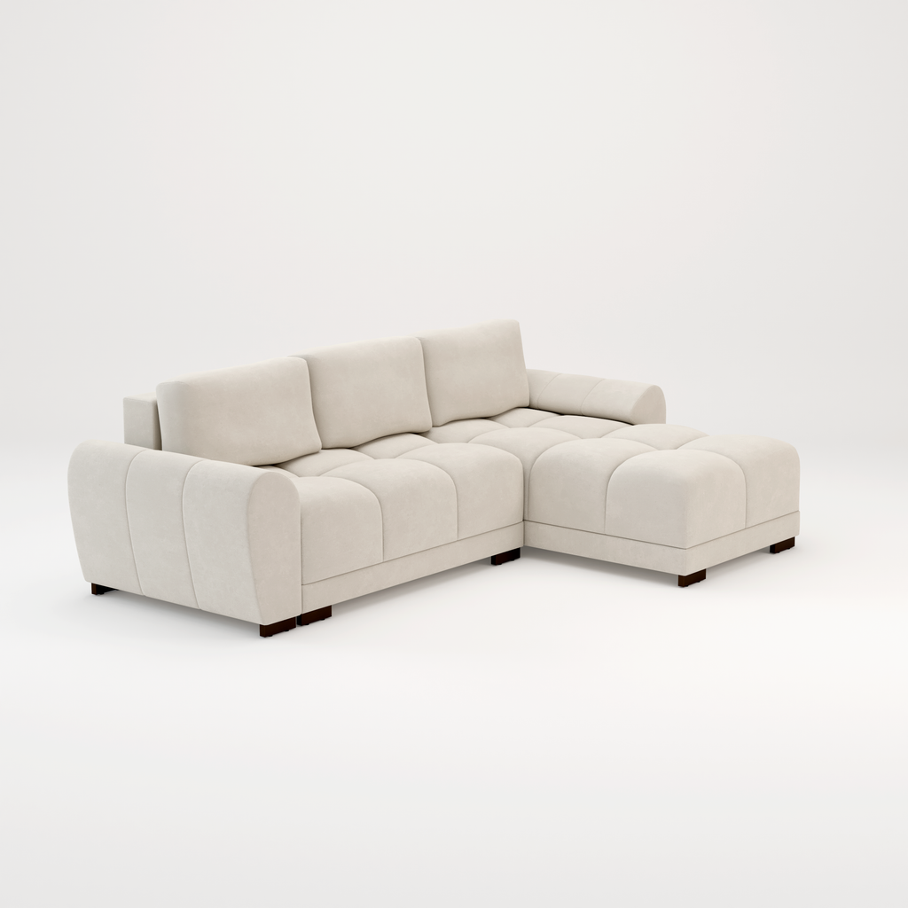 Azzuro sofa bed Cream or Grey corner sofa bed