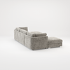 Bishop U Shape Scatter back Corner Sofa Set In Truffle Or Platinum Grey Fabric