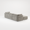 Bishop U Shape Scatter back Corner Sofa Set In Truffle Or Platinum Grey Fabric