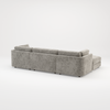 Bishop U Shape Scatter back Corner Sofa Set In Truffle Or Platinum Grey Fabric