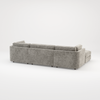 Bishop U Shape Scatter back Corner Sofa Set In Truffle Or Platinum Grey Fabric