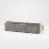 Bishop U Shape Scatter back Corner Sofa Set In Truffle Or Platinum Grey Fabric