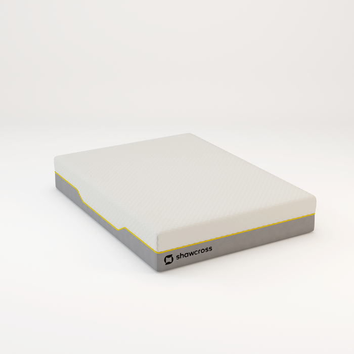 Memory foam back care Platinum + Hybrid pure memory mattress yellow trim