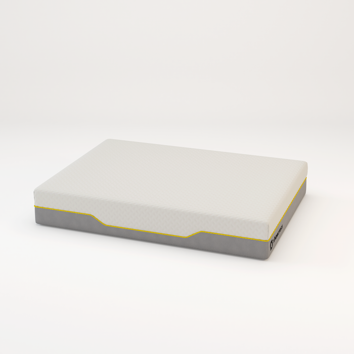 Memory foam back care Platinum + Hybrid pure memory mattress yellow trim