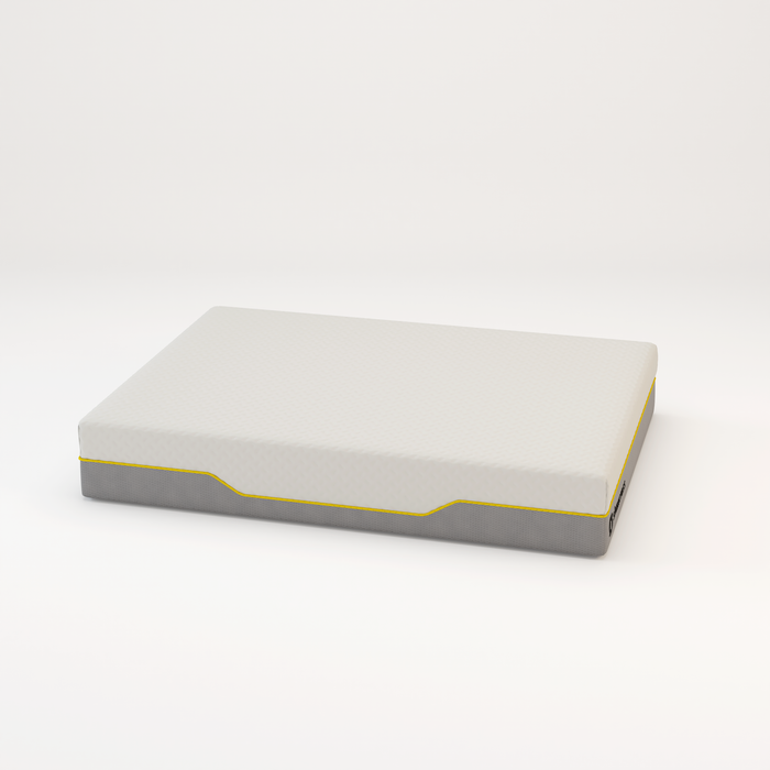 Memory foam back care Platinum + Hybrid pure memory mattress yellow trim
