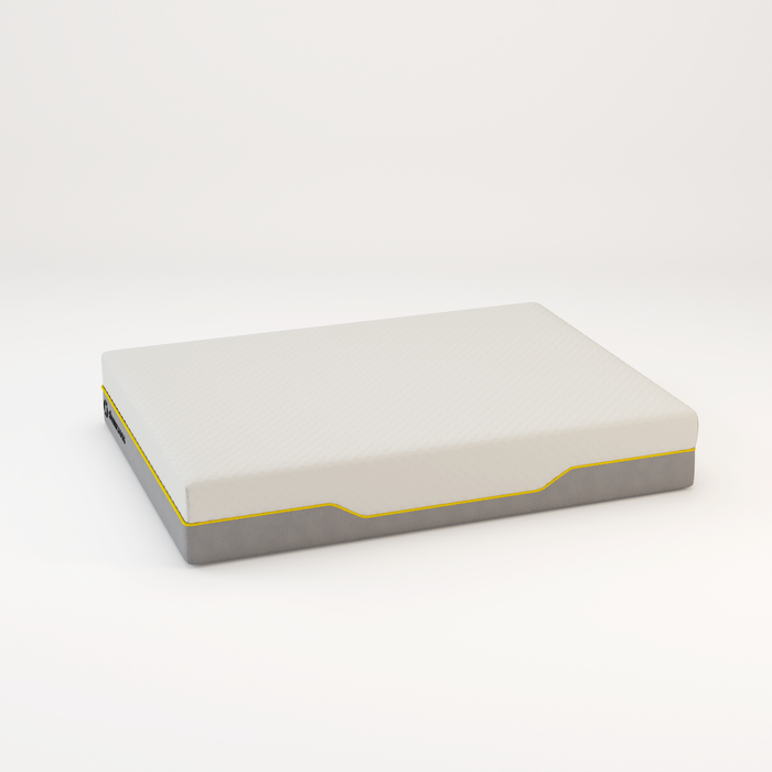 Memory foam back care Platinum + Hybrid pure memory mattress yellow trim