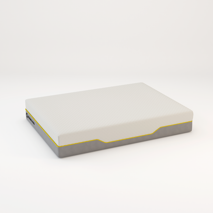 Memory foam back care Platinum + Hybrid pure memory mattress yellow trim