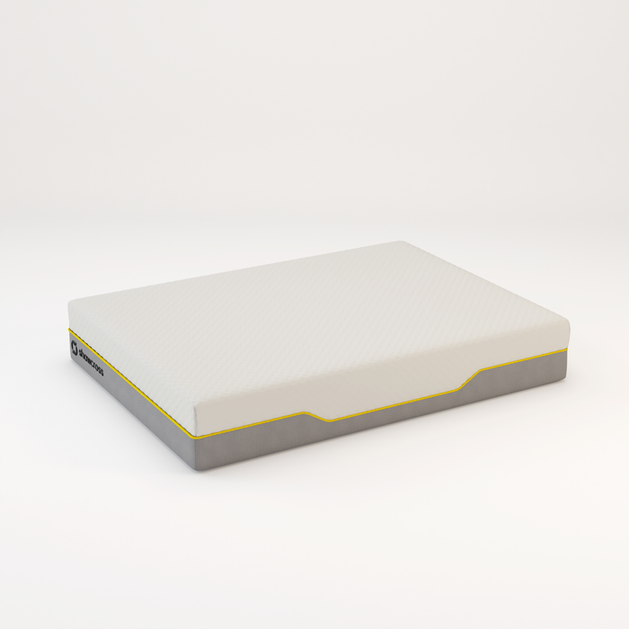 Memory foam back care Platinum + Hybrid pure memory mattress yellow trim