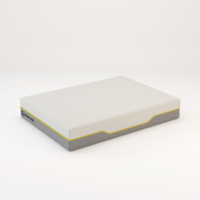 Memory foam back care Platinum + Hybrid pure memory mattress yellow trim