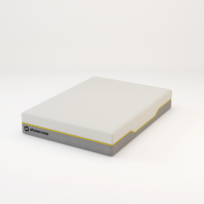 Memory foam back care Platinum + Hybrid pure memory mattress yellow trim