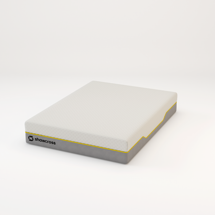 Memory foam back care Platinum + Hybrid pure memory mattress yellow trim
