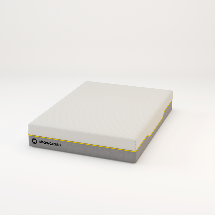 Memory foam back care Platinum + Hybrid pure memory mattress yellow trim