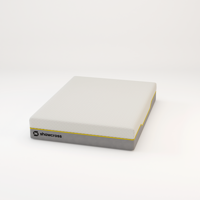 Memory foam back care Platinum + Hybrid pure memory mattress yellow trim