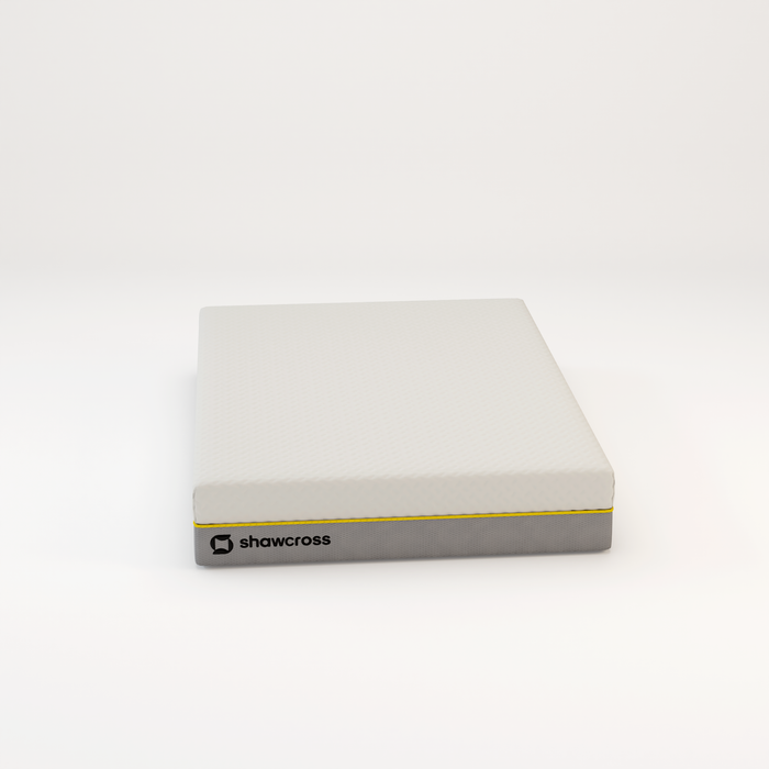 Memory foam back care Platinum + Hybrid pure memory mattress yellow trim