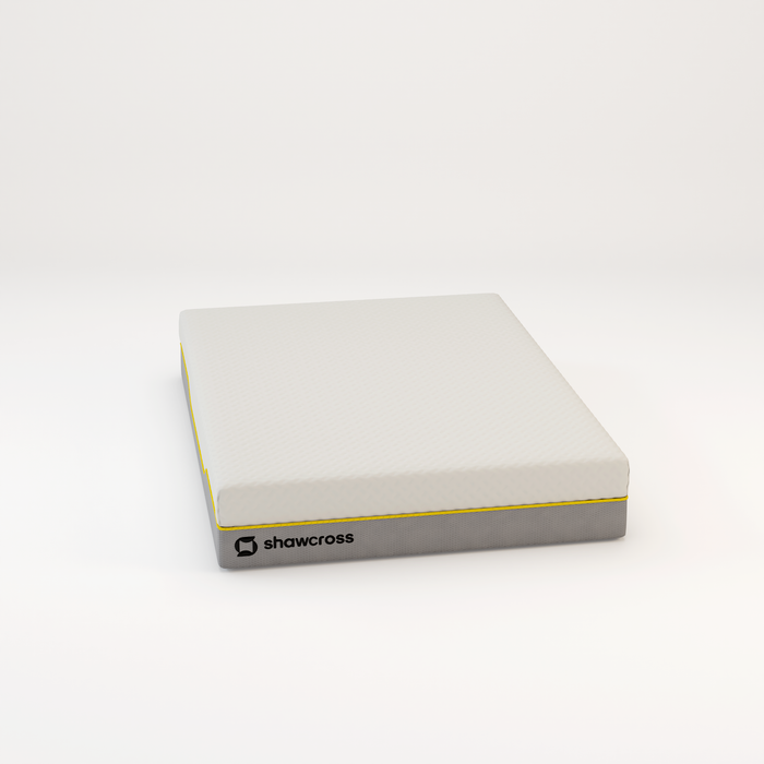 Memory foam back care Platinum + Hybrid pure memory mattress yellow trim