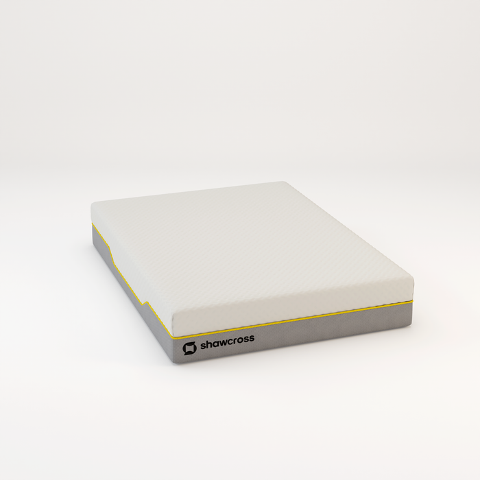 Memory foam back care Platinum + Hybrid pure memory mattress yellow trim