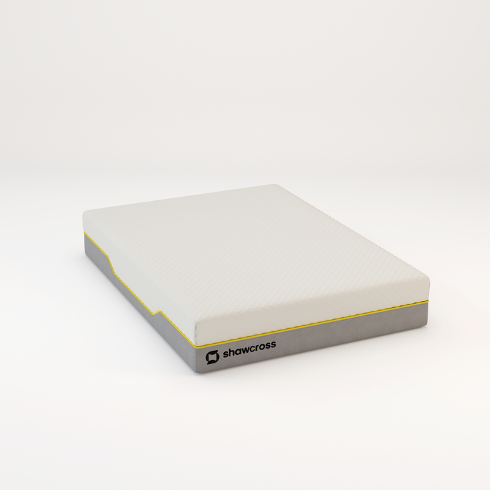 Memory foam back care Platinum + Hybrid pure memory mattress yellow trim