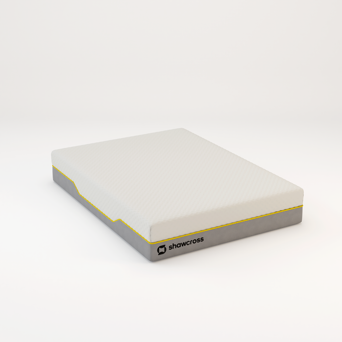 Memory foam back care Platinum + Hybrid pure memory mattress yellow trim