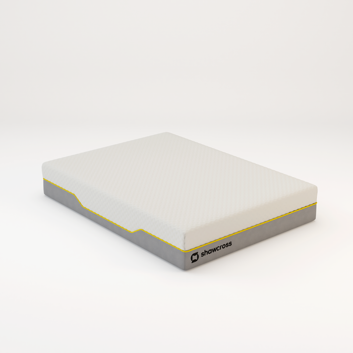 Memory foam back care Platinum + Hybrid pure memory mattress yellow trim