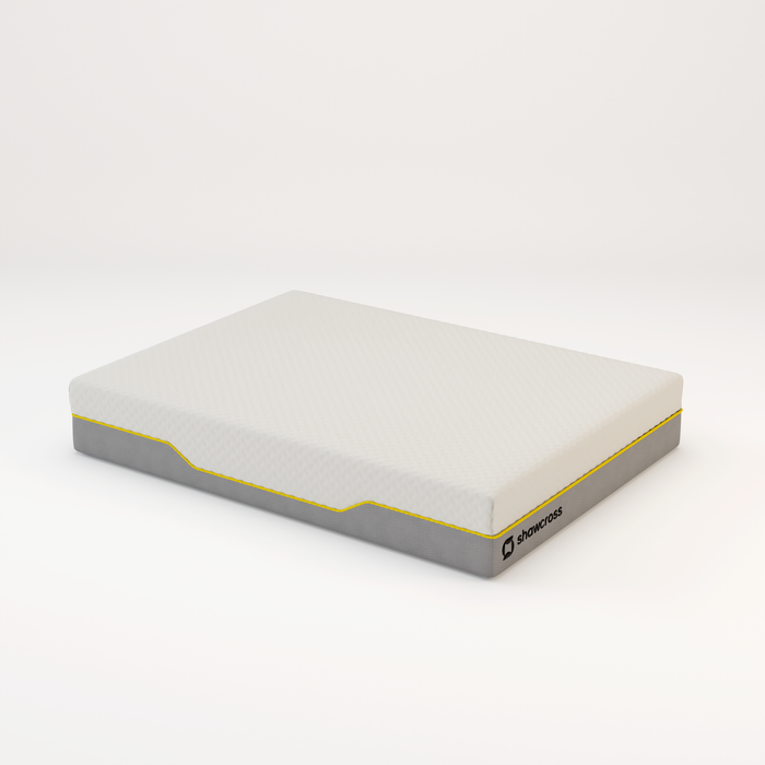 Memory foam back care Platinum + Hybrid pure memory mattress yellow trim