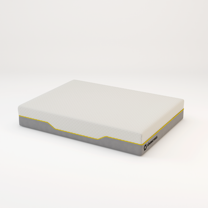 Memory foam back care Platinum + Hybrid pure memory mattress yellow trim