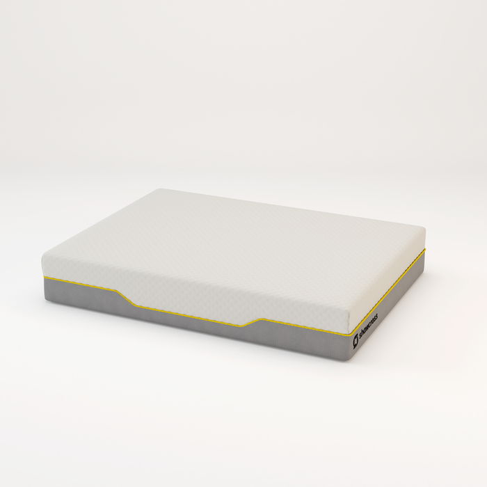 Memory foam back care Platinum + Hybrid pure memory mattress yellow trim