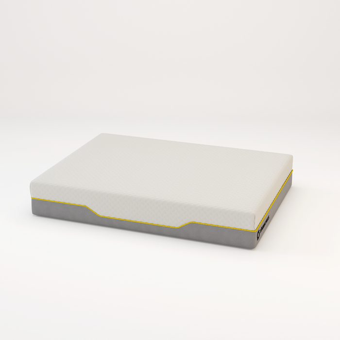 Memory foam back care Platinum + Hybrid pure memory mattress yellow trim