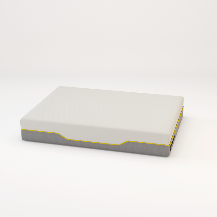 Memory foam back care Platinum + Hybrid pure memory mattress yellow trim