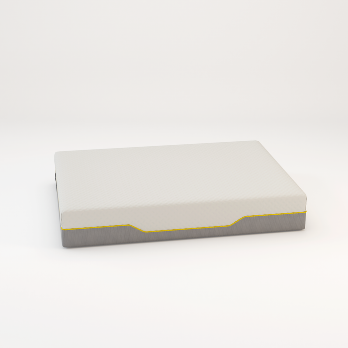 Memory foam back care Platinum + Hybrid pure memory mattress yellow trim