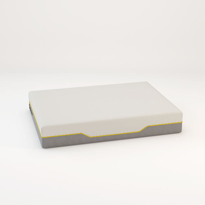 Memory foam back care Platinum + Hybrid pure memory mattress yellow trim