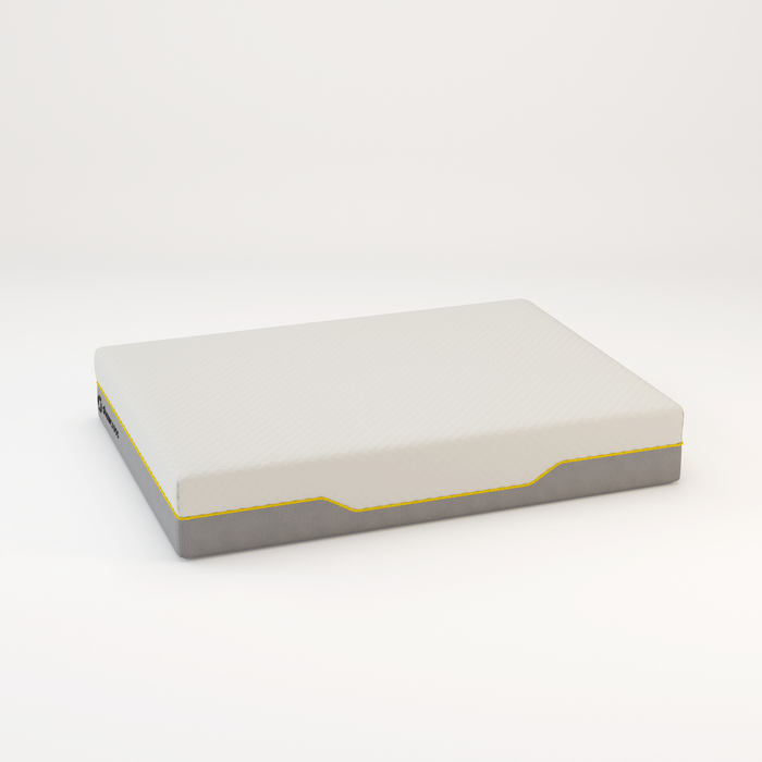 Memory foam back care Platinum + Hybrid pure memory mattress yellow trim