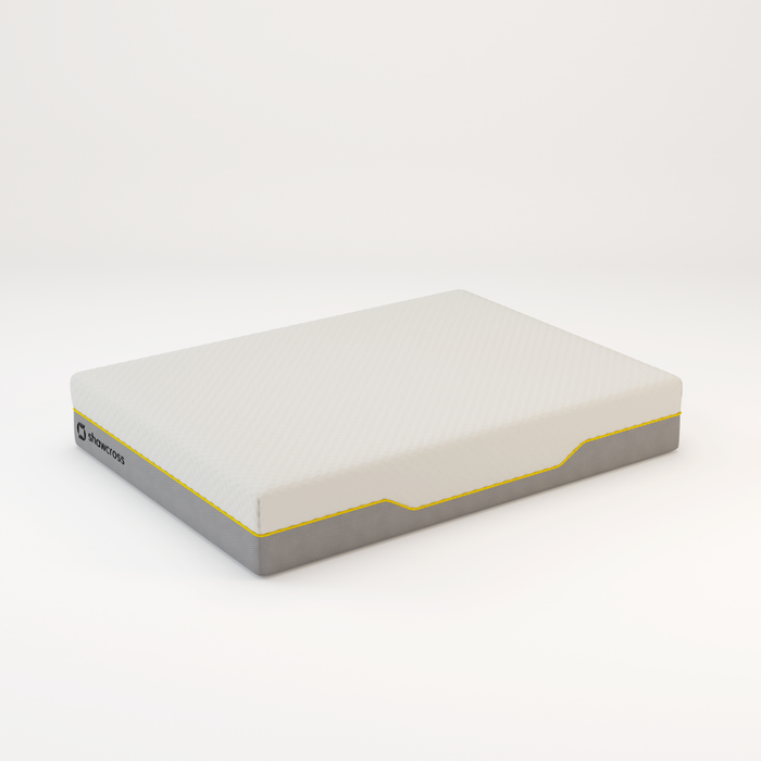 Memory foam back care Platinum + Hybrid pure memory mattress yellow trim