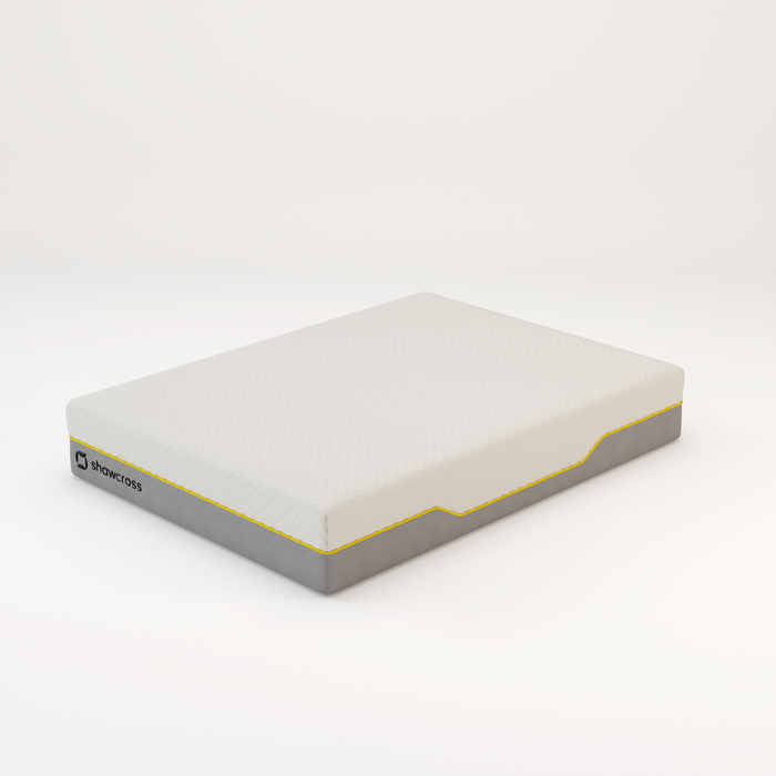 Memory foam back care Platinum + Hybrid pure memory mattress yellow trim