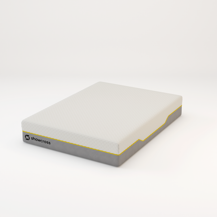 Memory foam back care Platinum + Hybrid pure memory mattress yellow trim