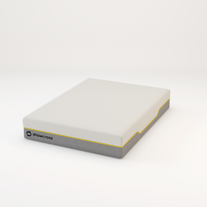 Memory foam back care Platinum + Hybrid pure memory mattress yellow trim
