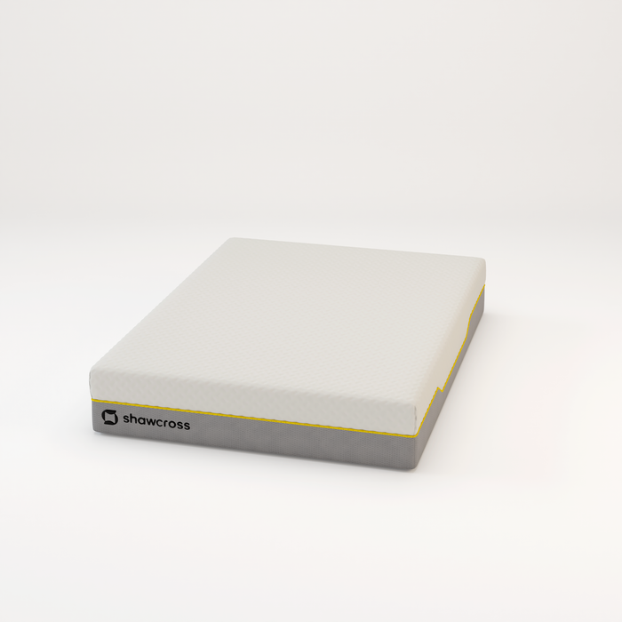 Memory foam back care Platinum + Hybrid pure memory mattress yellow trim