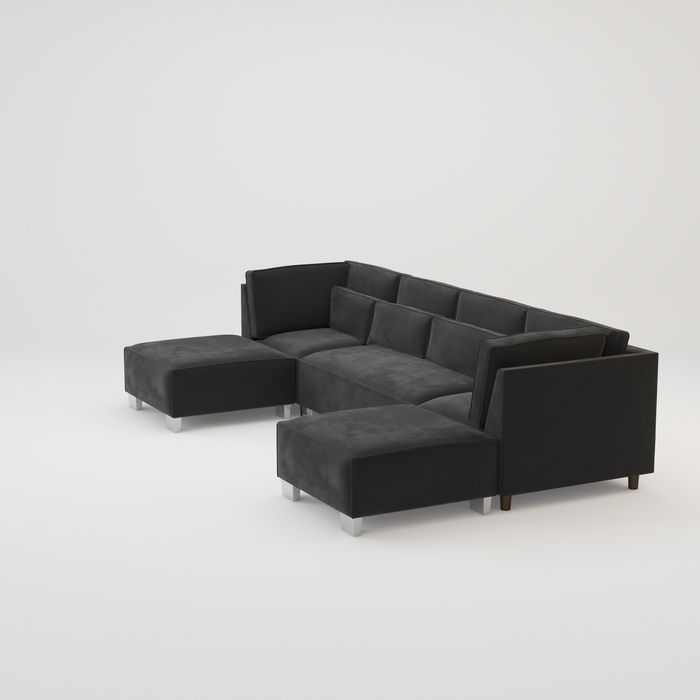 Sloane Luxury U shape corner cinema sofa -Various Fabric Choice