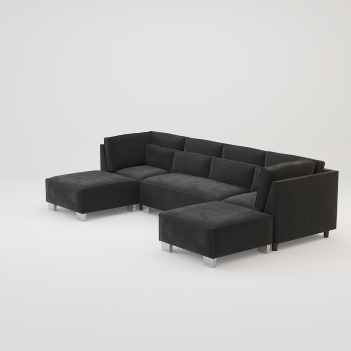 Sloane Luxury U shape corner cinema sofa -Various Fabric Choice