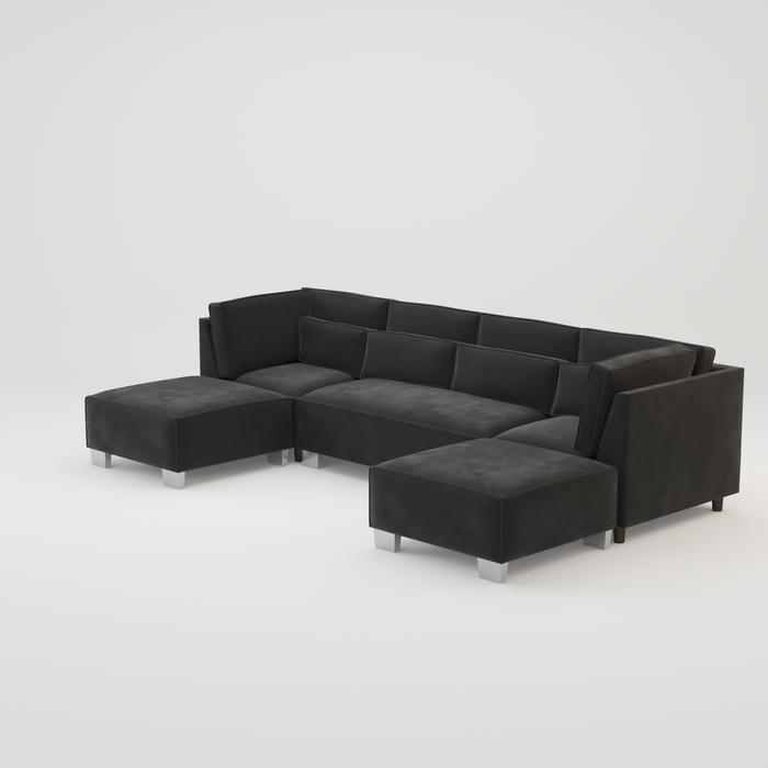 Sloane Luxury U shape corner cinema sofa -Various Fabric Choice